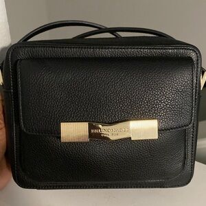 Bruno Magli Leather Camera Purse Crossbody VGUC